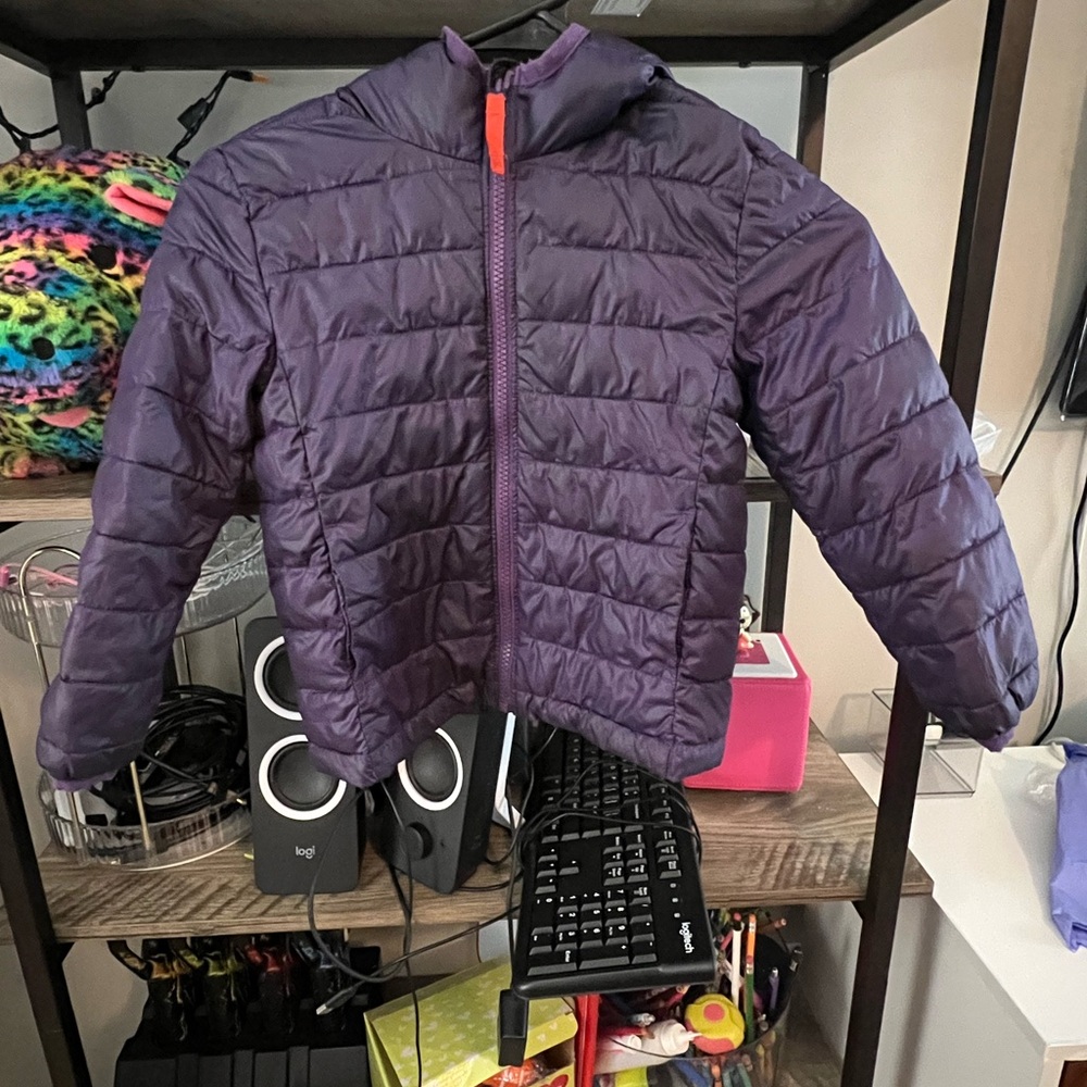 Primary Kids Puffer Jacket in Purple